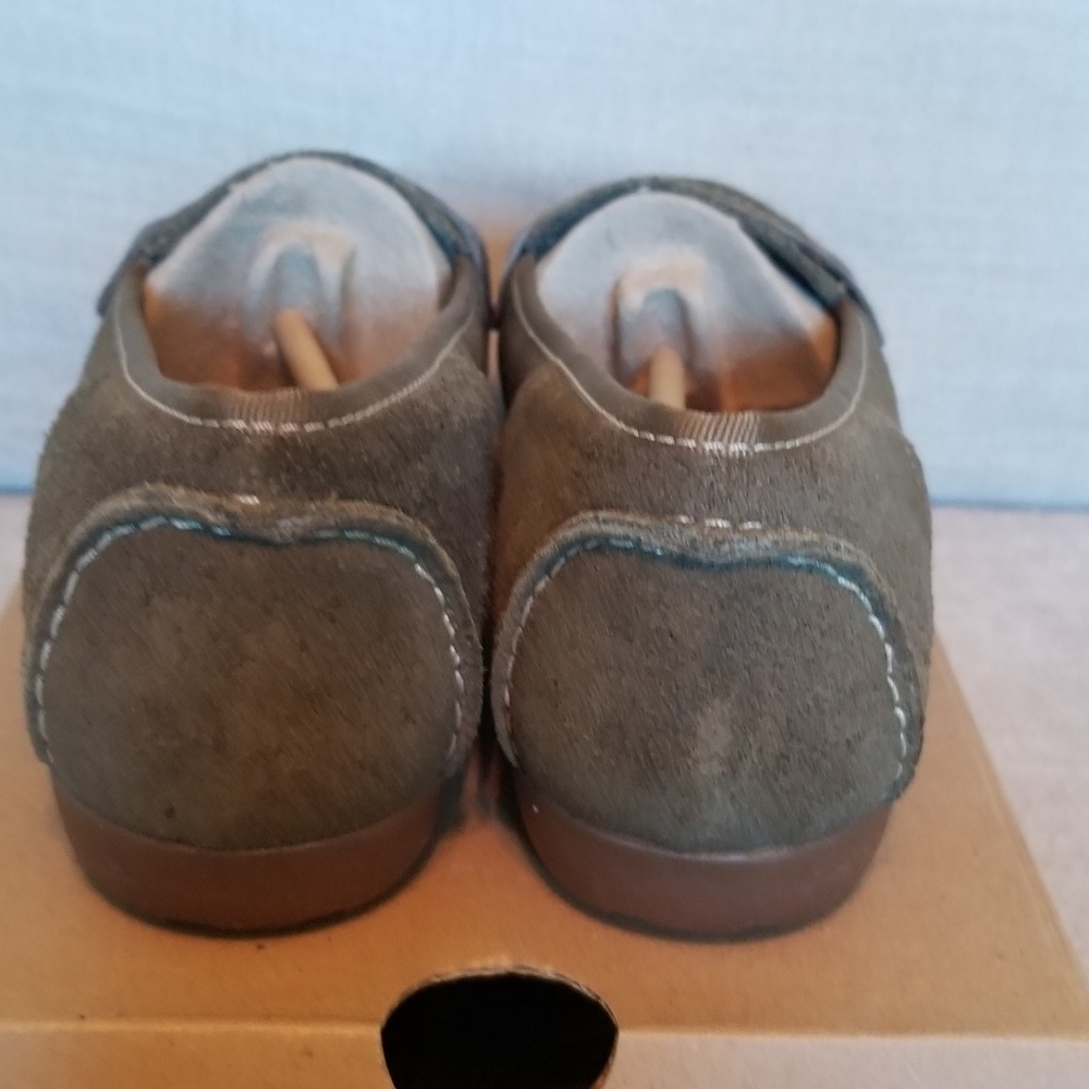 Timberland Suede Leather Loafers Size 7.5 Olive Green - Picture 5 of 7